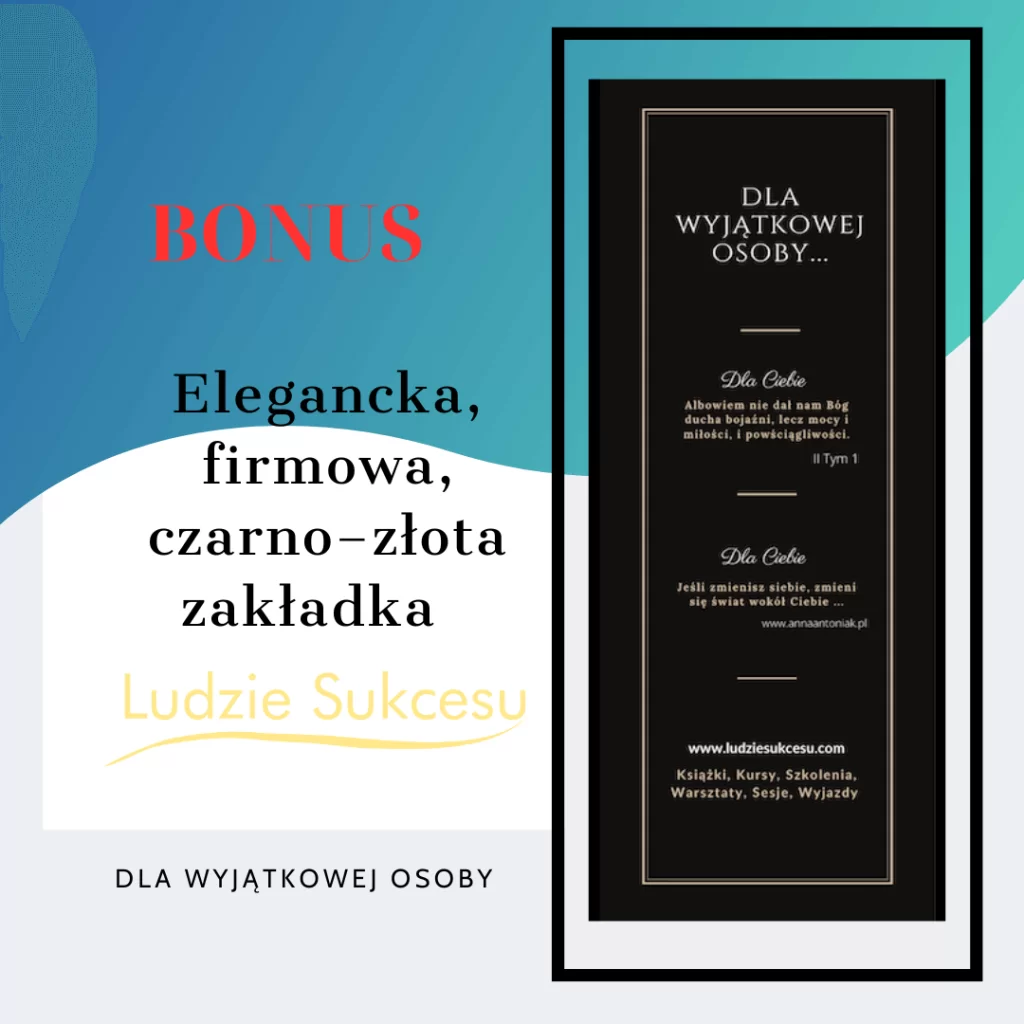 zakladka do ksiązki ludzie sukcesu