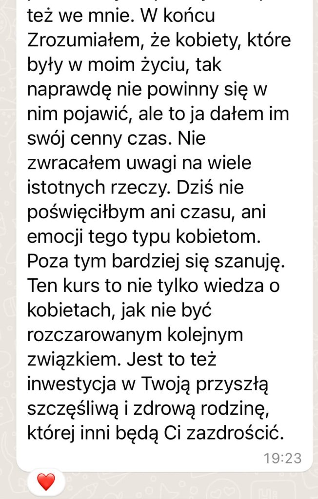 opinia kurs jak zrozumieć kobietę i zbudować wartościowy związek